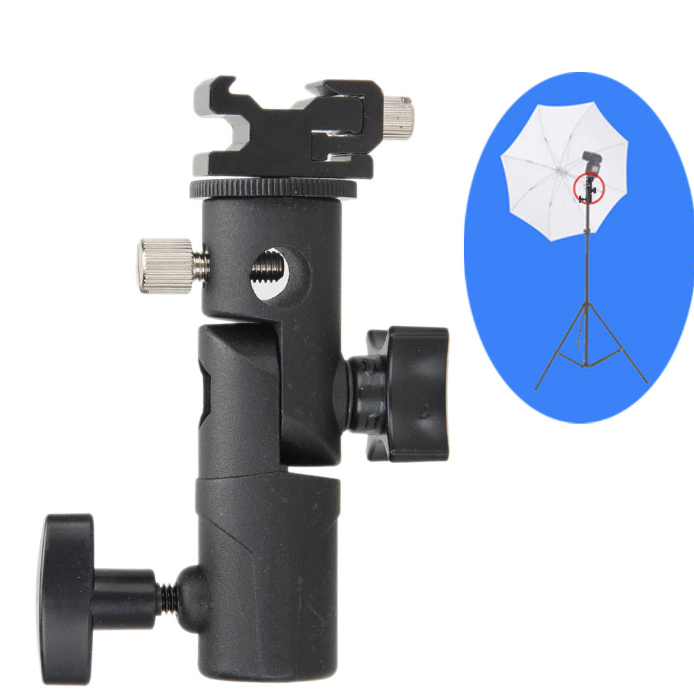 Camera Swivel Flash Bracket Shoe Umbrella