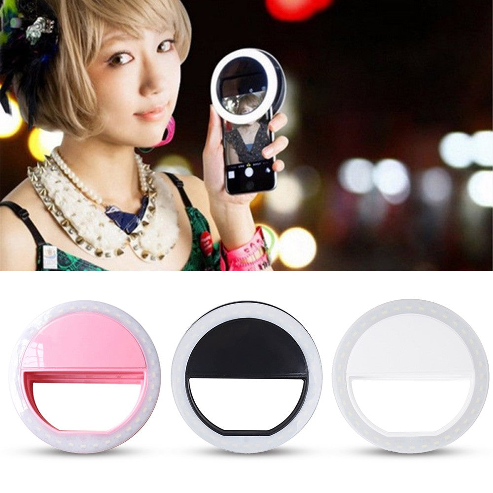 Selfie Ring Light Portable Flash  for Smartphone iPhone Samsung