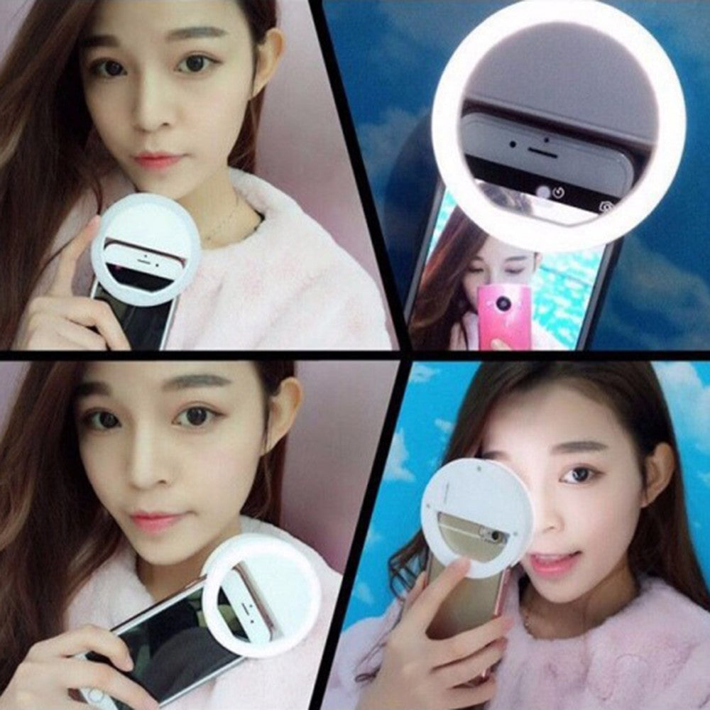 Selfie Ring Light Portable Flash  for Smartphone iPhone Samsung