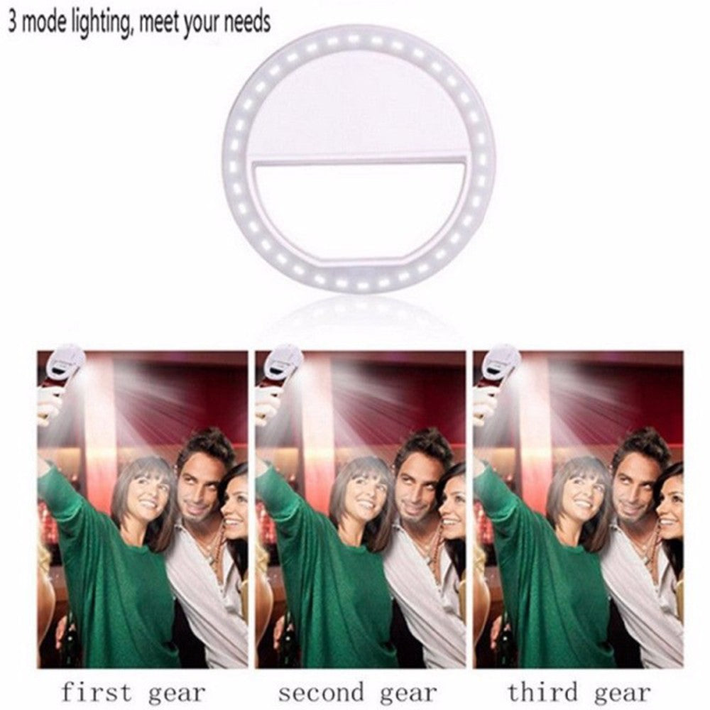 Selfie Ring Light Portable Flash  for Smartphone iPhone Samsung