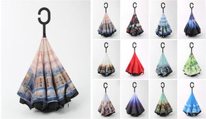 Creative Reverse Double Layer Umbrella