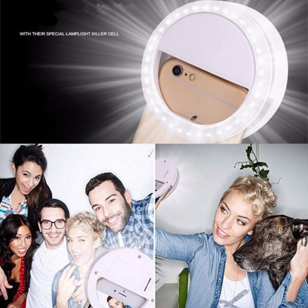 Selfie Ring Light Portable Flash  for Smartphone iPhone Samsung