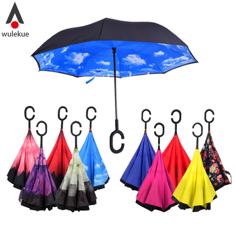 Creative Reverse Double Layer Umbrella