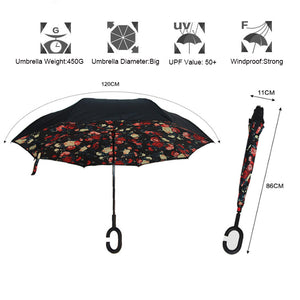 Creative Reverse Double Layer Umbrella