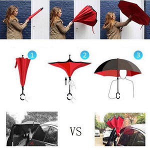 Creative Reverse Double Layer Umbrella