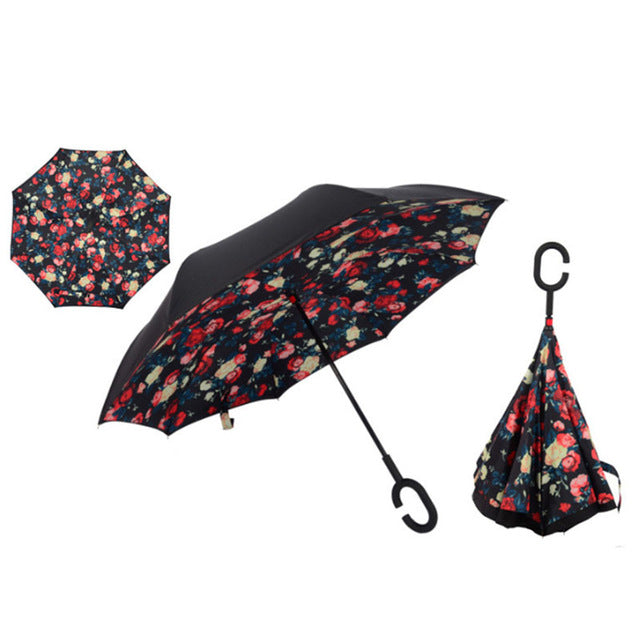 Creative Reverse Double Layer Umbrella