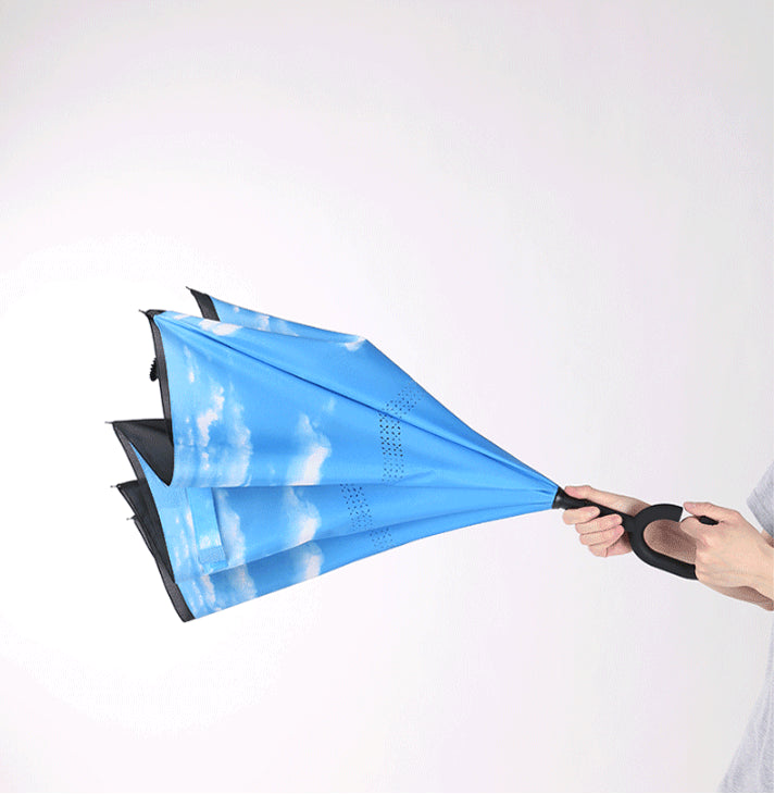 Creative Reverse Double Layer Umbrella