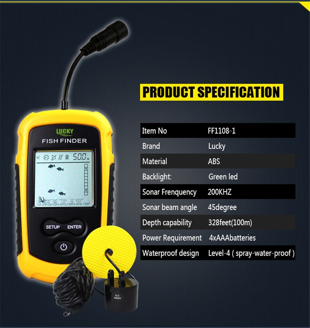 FISH FINDER PORTABLE SONAR LCD