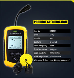 FISH FINDER PORTABLE SONAR LCD