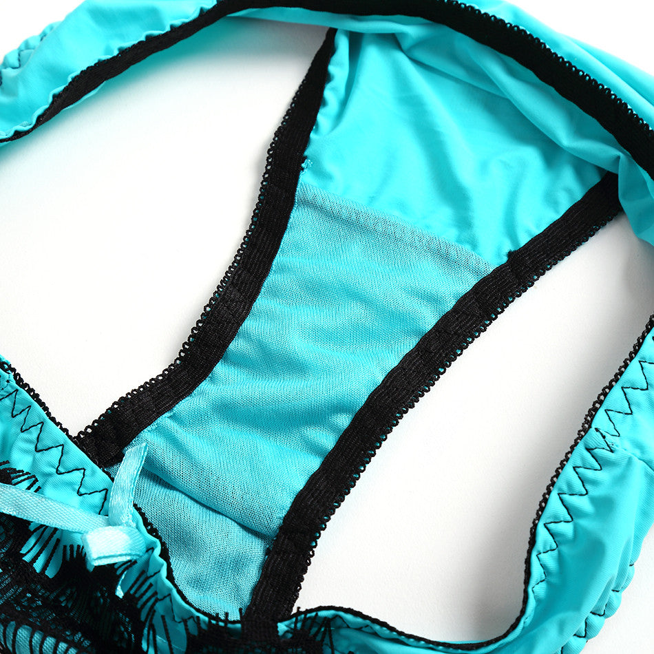 Sexy Embroidery Bra Set lace push up