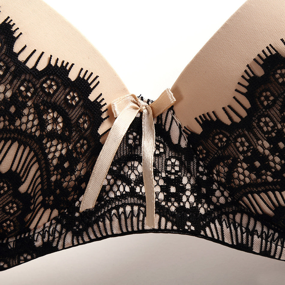 Sexy Embroidery Bra Set lace push up