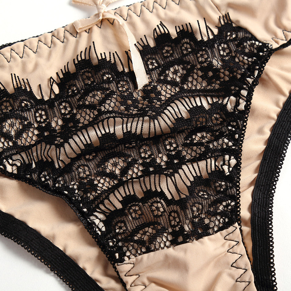 Sexy Embroidery Bra Set lace push up