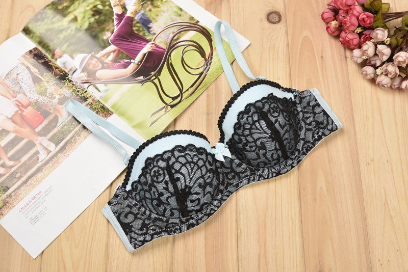 Sexy push up bra brief sets with Lace and embroidery