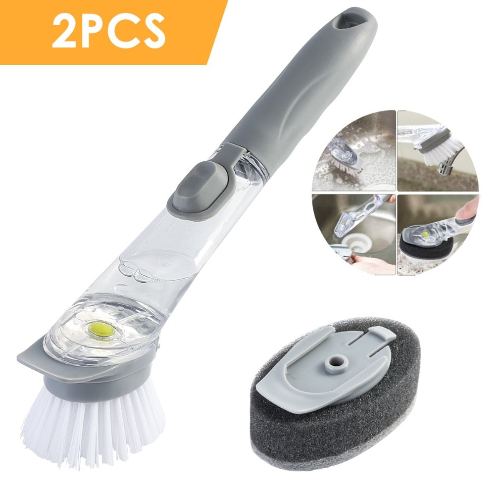 Refillable Cleaning Sponge Brush